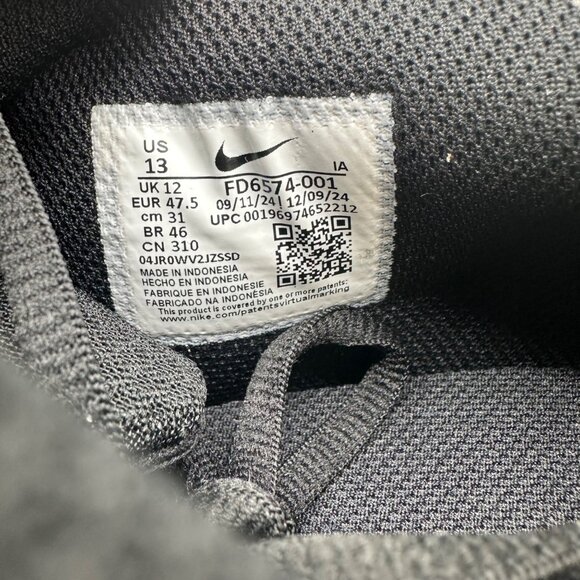 Men's Nike Court Lite 4 Tennis Shoes Sneakers Black/White FD6574-001 Sz 13 NEW - Picture 9 of 9